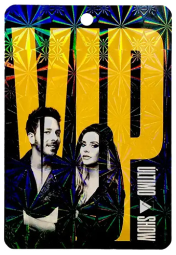 Credenciais para o seu evento — Credencial Holográfica em PVC 92x142mm — Frente e Verso | Anti-Falsificação