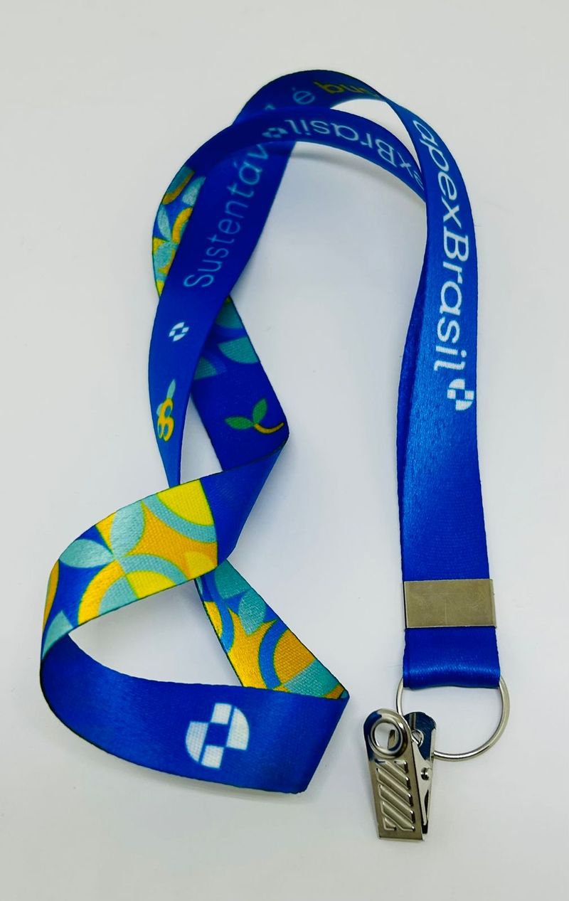 Cordão para Crachá Personalizado 25mm — Argola e Jacaré | Sublimação 4x4 — foto 6 de 6