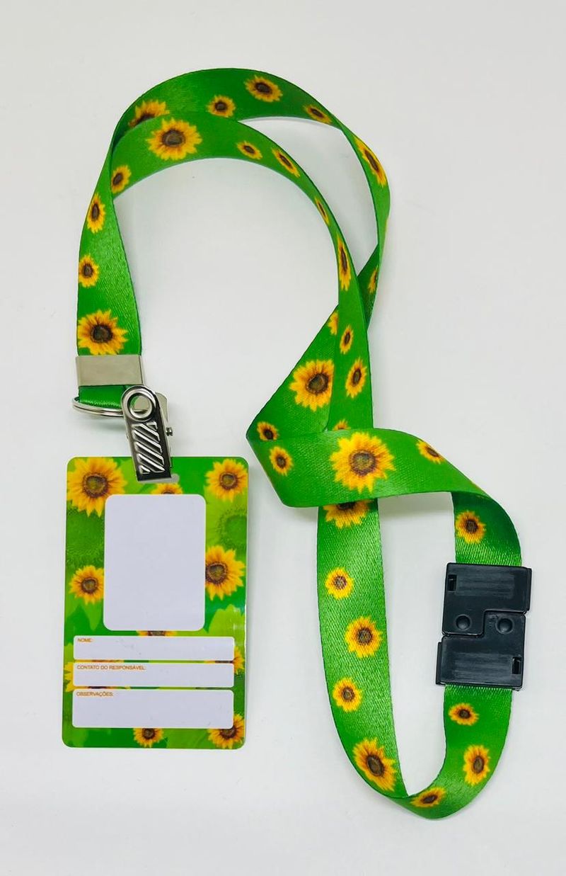 Cordão para Crachá 20mm com Trava de Segurança, Argola e Jacaré — Sublimação 4x4 — foto 2 de 3