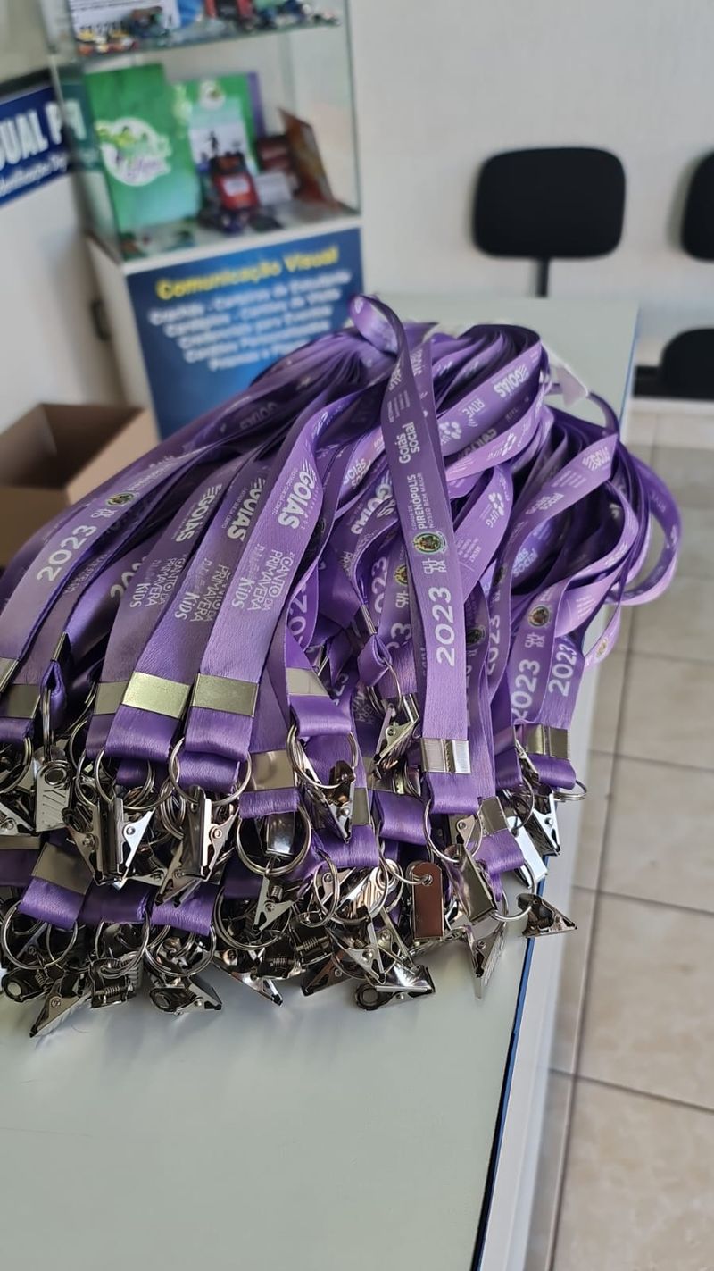 Cordão para Crachá Personalizado 20mm — Argola e Jacaré | Sublimação 4x4 — foto 6 de 9