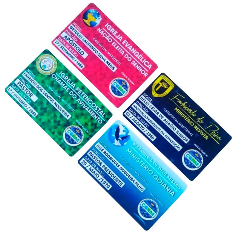 Cartões em PVC para o seu cliente — Carteira de Membro em PVC — Frente e Verso | 54x86mm